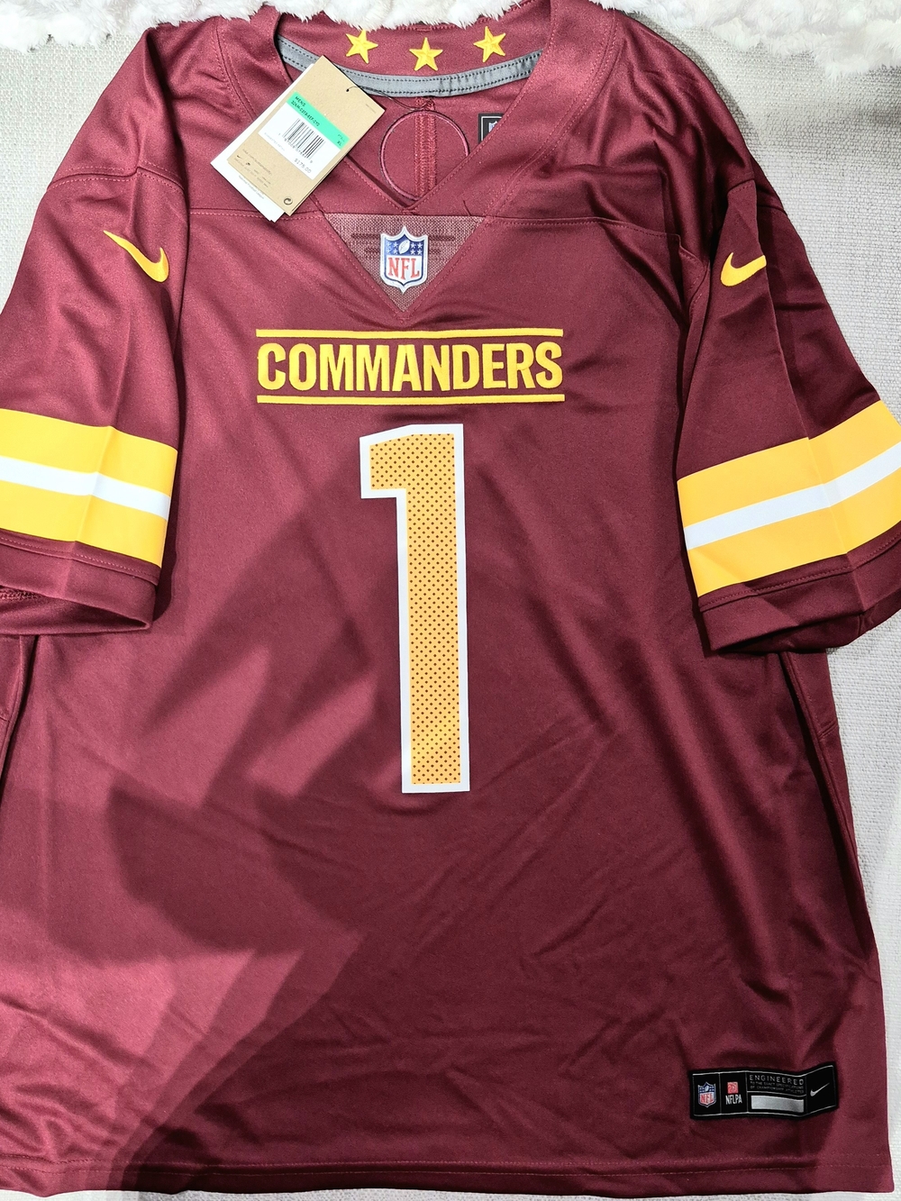 NWT Nike Jahan Dotson Washington Commanders Vapor F.U.S.E. Limited Jersey XL